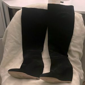 Rupert Sanderson suede knee high boots